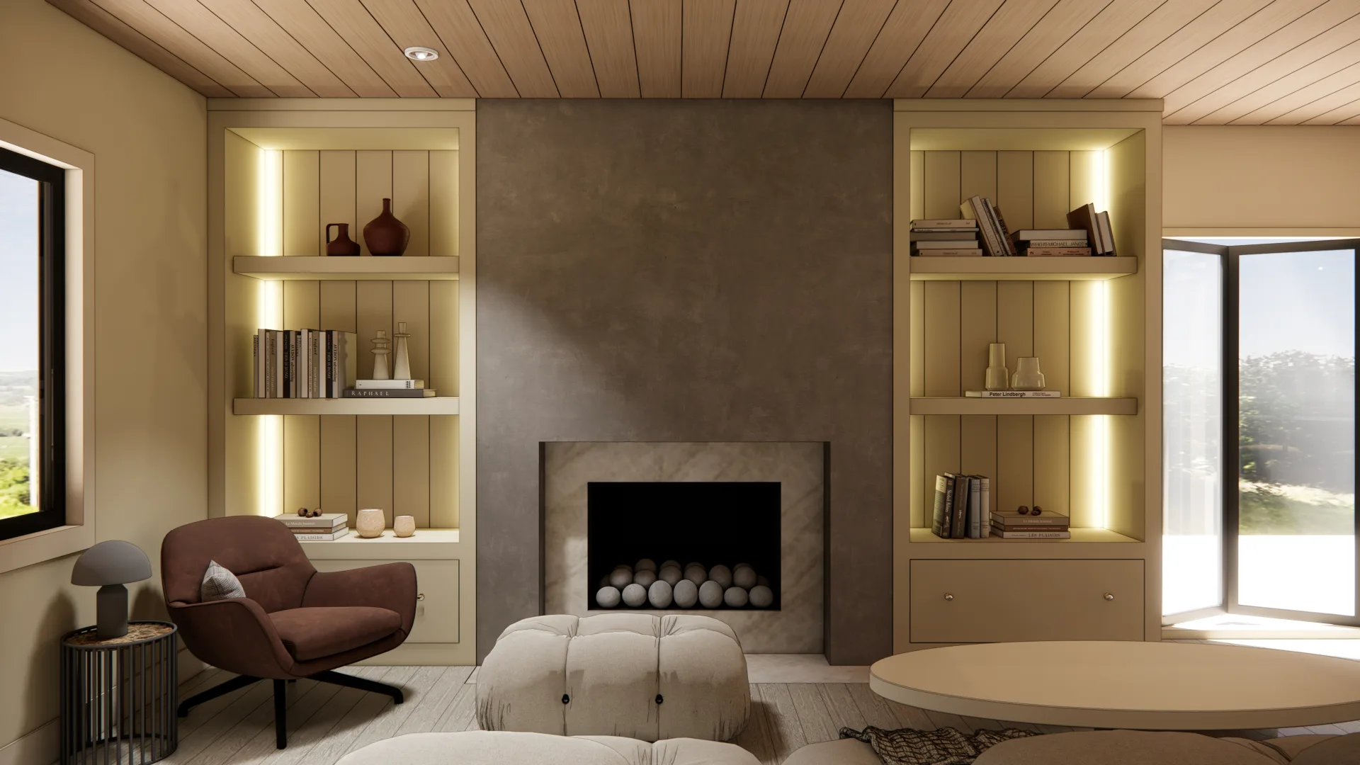 Family room design render